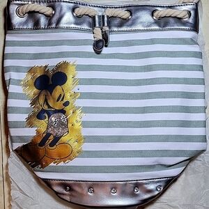 Mickey Mouse Embellished Bucket Bag